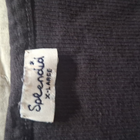 Splendid Black Ribbed Razor Back Tank Dress. XL - Picture 2 of 6